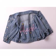 Personalized Girls With Name, Custom Embroidered Jean Jackets Toddlers, Birthday Gifts Girl