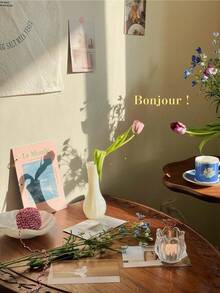 郁金香玻璃杯。轻巧浪漫的烛光杯。香氛蜡烛架。蜡烛杯。节日装饰圣诞礼物 - 彩色 - 查看 11