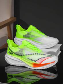 2025 New Men's Sports Shoes, Thick Sole, Height Increasing, Non-Slip, Wear-Resistant, Breathable Mesh, Cooling, Unisex Campus Specialized, Couple Models, Professional Sports Shoes, Carbon Board, Gradient Color, Fashionable Casual, Low-Top Round Toe Lace-Up Outdoor Streetwear Sneakers For Men & Women