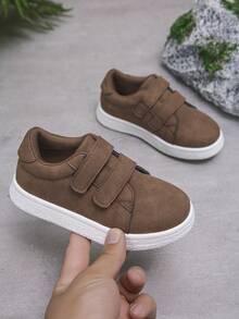 1 Pair Casual Outdoor Student Spring/Autumn Unisex Children Comfortable Non-Slip Fashion Flat Sports Shoes - Brown - View 6