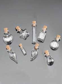 DIY Shaped Mini Glass Bottles, Wishing Bottles, Perfume Bottles, Phone Pendant Accessories