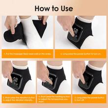 1PC Electric Heating Ankle Protection Hot Compress Vibration Massage Foot Therapy Device Ankle Joint Relaxation Heat Insulation Device,Ankle Massager