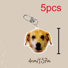 Customized Pet Keychains, Customized Cat Keychains, Customized Dog Keychains, Personalized Photo Keychains, Acrylic Keychain Pendants, Customized Pet Memorial Gifts - U-shaped Keychain - View 12