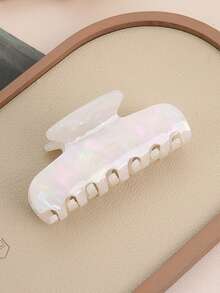 1pc Plus Size Women's Leopard Print Acrylic Hair Claw Clip, Fashion Hair Accessory For Ponytail, Mother's Day Gift, Suitable For Thick, Long, Curly, Wavy Hair Hair Accessories Fall Hair Clips Autumn Decor Accessories For Women