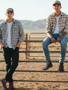 VOSTEY SHOESMORE Men's Black Cowboy Boots Retro Square Toe Boots Botas Vaqueras Para Hombre Embroidery Western Boots For Men - AMY8420-black - View 4