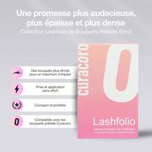 Curacoro LashFolio Narrow Promade Fans, Handmade Volume Eyelashes, 5D~10D, C CC D Curl, Thickness 0.03~0.07mm, 8-15mm Length, Professional Long-Lasting Promade Lash Fans (18D-0.03 D, 8mm-15mm)