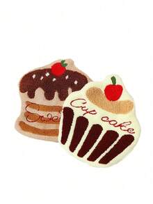 1/2 Stück Cartoon Kuchen, süßes Handtuch, kann aufgehängt werden, dick für Studenten, zum Aufhängen in Küche und Bad, praktisch für Zuhause und zum Mitnehmen als Bad- und Küchendekoration, Geschirrtuch - Mehrfarbig - Übersicht 9