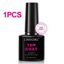LIMEGIRL LIMEGIRL Gel Top Coat, 8 Ml 2025 Upgrade Super Shiny Base And Top Coat Set, Soak Off Nail Lamp Acid Free No Wipe Clear Base Top Gel Nail Polish