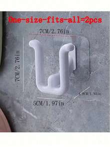 3 pezzi Appendiabiti adesivo senza foratura per ciabatte da bagno, colore casuale, adatto per doccia, bagno, toilette, supporto per ciabatte da drenaggio