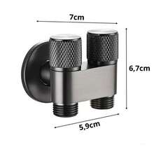 Válvula De Controle Dupla 1 Entrada 2 Saídas Para Máquina De Lavar