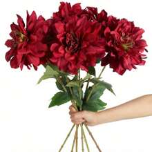 1pc Artificial Dahlia Flower, Home Decoration For Wedding Party Festive, Christmas Decorations, Christmas Gifts, Home Decor, Halloween Decor, Christmas Decorations, Kitchen Decor,Autumn Decor,Fall Room Decor,Bedroom Decor,Room Decor,Room Decor Bedroom