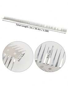 Heavy Duty Squirrel Baffle Spikes 39inch Stainless Steel Anti Climb Strips Animal Deterrent For Bird Feeders,Gardens & Roof Protection Stops Raccoons,Snakes - Bạc - Xem 4