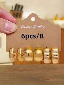3/9 pares de pendientes dorados para mujer - Joyería de temporada de otoño con elegantes lágrimas, aros pequeños y chic y conchas marinas inspiradas en el océano, perfectos para atuendos de otoño, ropa de oficina, viajes de fin de semana y fiestas festivas, un regalo encantador para mamá, novia o amigos en Navidad, San Valentín y cumpleaños - Amarillo Oro - Ver 3
