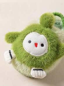 Un par de nuevas pantuflas cálidas de invierno para niños, pantuflas de peluche con diseño de dibujos animados lindos para bebés para interiores