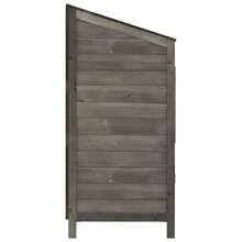vidaXL Garden Shed For Tool Storage House Outdoor Backyard Solid Fir Wood - Anthracite - 查看 5