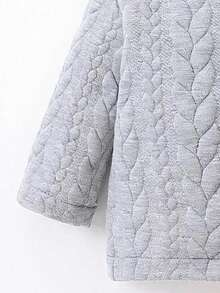 Baby Jungen Strukturierter Jacquard Kapuzenpullover, bequem & niedlich