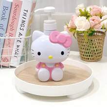 Sanrio Sticlă de duș cu șampon și gel de duș Sanrio cu personaje drăguțe de desene animate Kuromi Melody Hello Kitty/Cinnamon Dog, sticlă de presare pentru gadgeturi de baie, sticlă de loțiune drăguță Kuromi cu desene animate, sticlă de dispensare cu presare în formă de 3D, sticlă de șampon, sticlă de baie, capacitate mare, potrivită pentru depozitare în călătorii