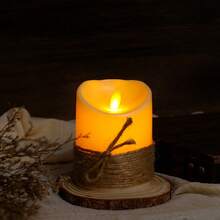 Um Conjunto de Velas Eletrônicas LED Sem Chama (Baterias Não Inclusas) com Pavios Cintilantes, Velas Artificiais para Decoração, Adequadas para Natal, Dia dos Namorados, Casamentos, Aniversários e Decoração de Quarto.