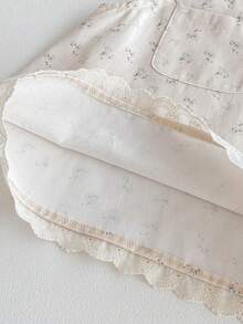 2 件套女婴碎花吊带裙和汗衫套装，时尚秋季服装 - 藍色 - 查看 6