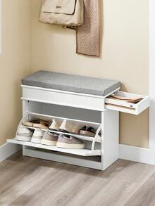 SoBuy Shoe Cabinet FSR82-K-W - 黑與白 - 查看 2