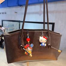 طقم سلسلة مفاتيح بالونات مربعة من سانريو - هيلو كيتي ثنائي. إكسسوارات قابلة للتزاوج بتصميم مستوحى من البريطاني بترخيص رسمي. - متعدد الألوان - مشاهدة 8