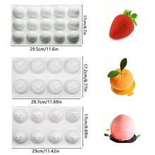 Stampo in silicone per mela e limone, per preparare mousse, dessert, pasticcini, cioccolato, budini alla frutta, gelatina, gelato, decorazioni per torte natalizie, antiaderente e facile da sformare, stampi a forma di mela, limone, mango, arancia, banana, lampone, fragola, pesca, cocco, pigna, ananas, utensili da forno natalizi