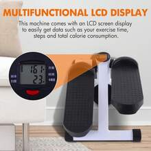 Steppers For Exercise At Home,Stair Stepper Mini Stepper For Exercise At Home, Stair Step Workout Machine With Resistance Band LCD Monitor, Over 220lb Weight Capacity, At Home Workout Equipment - White - View 4