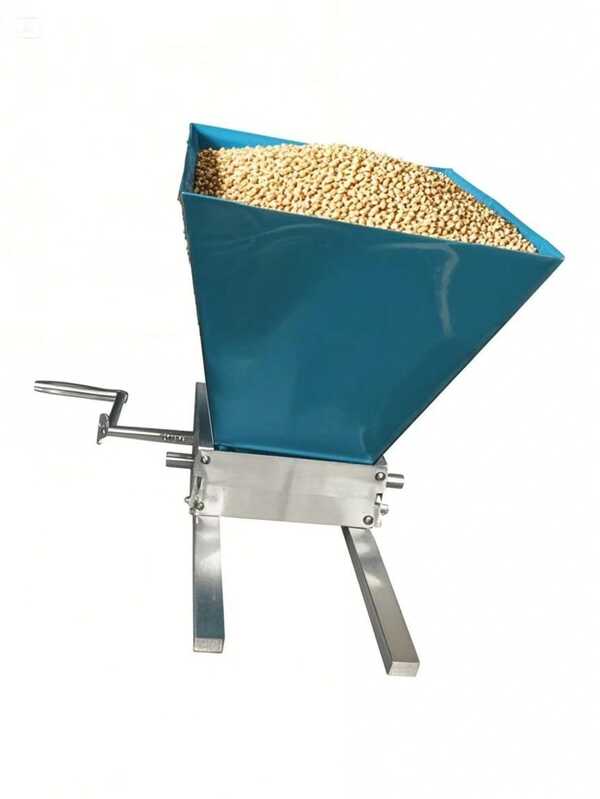 1pc Silver Stainless Steel Manual Roller Mill Grinder, Cereal Grain Crusher, Wheat Grinder, Home Brewing Equipment, Christmas Party Supplies, Family Dinner