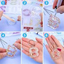 English Alphabet Epoxy Resin Molds Mixed Style Silicone Casting Molds For DIY Jewelry Making Findings Supplies Accessories