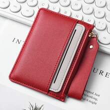 Nueva Cartera de Mujer Desmontable de Doble Uso, Tarjetero, Mini Monedero - Morado - Ver 16