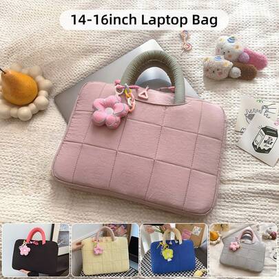 DANYCASE Torba na tablet 14-16 cali, miękka, odporna na wstrząsy, nylonowa, na laptopa, torba do przechowywania komputera, tablet, notebook, Air Pro, jesienna, uniwersytecka, niezbędna torba na laptopa dla kobiet, etui na Maca, powrót do szkoły