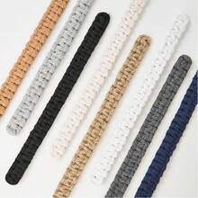 8 szt. podwiązek do zasłon z rattanu w stylu boho, zestaw 4 rustykalnych podpórek do zasłon (8 szt.), plecione sznurki do podtrzymywania zasłon, tkana faktura, vintage'owe podwiązki do zasłon, idealne do wystroju sypialni i salonu, wystrój zasłon, podpórki do zasłon. - Wielokolorowe - Zobacz 7