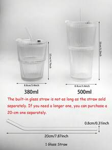 1 件 330 毫升现代堆叠玻璃杯，独特的泡泡设计水杯，适用于家庭、办公室和厨房的透明玻璃饮具，优雅的水杯，果汁、牛奶、冰沙、冰咖啡，无吸管，成人饮料杯，创意礼物，独特形状的饮水杯，非常适合派对、聚会和日常使用，装饰玻璃器皿 - 透明 - 查看 9