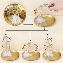 7 In 1 Incense Burner, Sage Holder,Palo Santo Sticks Holder, Incense Holder For Coil Incense,Incense Cones, 5.5 Inches Ash Catcher For Yoga Room (Golden)