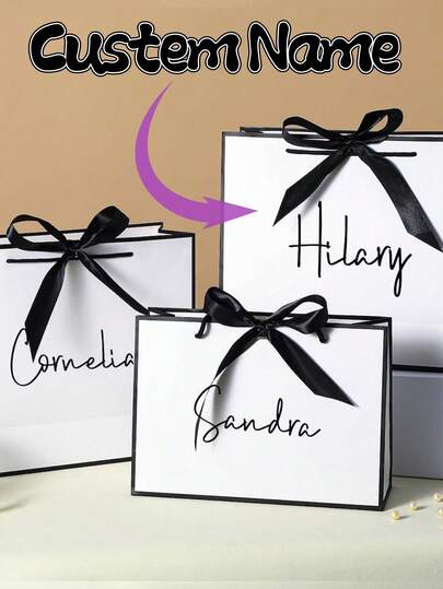 1PC Gift Bag, Gift Box Alternative, Bridesmaid Gift Box, Bridal Party, Custom Birthday Gift Package, Wedding Gift Bags, Bridesmaid Gift Bag, Engagement Gift Bag, Christmas Gift, Halloween, Halloween Decoration
