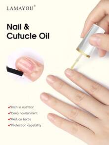 15ml Nail And Cuticle Oil | Cuticle Oil Bottle For Nails & Dry Hands | Strengthens Cuticles For Nail Growth - Yellow - View 7