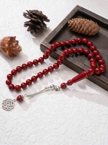 1pc 45pcs 10cm Acrylic Prayer Beads Misbaha, Faux Amber - Multicolor - View 12