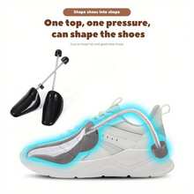 1 Pair Adjustable Plastic Shoe Stretcher, Random Color Spring Shoe Stretcher, Anti-Wrinkle Shaper, Suitable For Sneakers, Boots, Thanksgiving, Christmas, Valentine's Day Gift - Multicolor - View 7