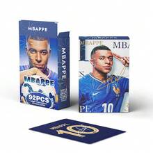 60pcs Soccer Lomo Cards + 32pcs Stickers, Boxed High Definition Collectible Cards, Soccer Star Fans Merchandise, Collectibles, Christmas & Halloween Gifts
