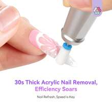 SAVILAND Professional Nail Drill 40000 RPM: Portable Electric Nail Drill Kit File Machine With Ceramic Nail Bits Sanding Bands For Acrylic Nail Gel Polish Manicure Salon Home Use, Glitter - 銀色 - 查看 4