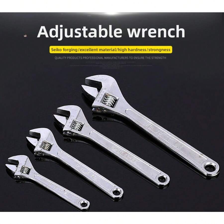 8-Inch, 10-Inch, 12-Inch Adjustable Wrench Set, Universal Adjustable Wrench - Multicolor - View 1
