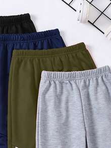 4pcs Set Of Young Boys' Fashionable Sports Contrast Striped Casual Cuff Trousers, Soft And Comfortable Casual Versatile - Sports College Style, Very Suitable For Outdoor Activities In Spring, Summer, Autumn And Winter, School, Cycling, Jogging, Party, Gathering And Daily Home