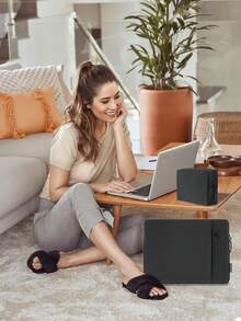 SENLASI 13-16 Inch Laptop Case Sleeve Compatible With MacBook Air 13 15 M1 M2 2012-2023/MacBook Pro 13 14 15 16 2010-2022/14-15.6 HP Chromebook Surface Notebook Shockproof Water-Resistant Bag With Accessory Pouch