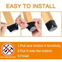 4/16 piezas Protectores de piso para patas de silla redondas - Silencian pisos ruidosos, contra arañazos, deslizamiento suave - Almohadillas para muebles, deslizadores de muebles hechos de fieltro suave, protegen el piso y las patas de mesas y sillas (Negro)