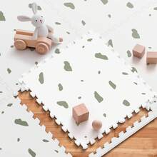 Baby Foam Play Mat, 72x48 Crawling Mat, Floor Mats For Kids For Baby With Interlocking Floor Tiles, Toddler Play Mats For Indoor And Outdoor, Easy To Clean Playroom Playmats - Đốm xanh - Xem 4