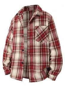 Boys & Teens Casual Loose Plaid Shirt