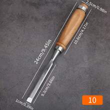 1 x zestaw dłut do obróbki drewna, stalowa głowica młotka, drewniany uchwyt, materiał kompozytowy, ergonomiczne narzędzia do obróbki drewna