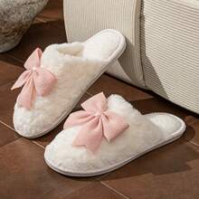 Comfortable Soft And Casual Women's Fur Slippers - Baby Pink - View 2