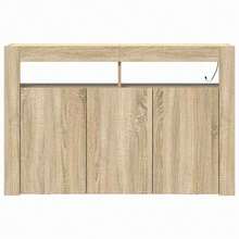 vidaXL Credenza rovere sonoma 116 x 30 x 75 cm Legno multistrato