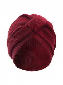 1pc New Thick Waffle Grid Headband Hat, Style Headwrap
